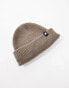 COLLUSION logo fisherman beanie in mushroom