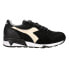 Diadora Trident 90 Leather Lace Up Mens Black Sneakers Casual Shoes 176592-8001