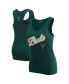 Women's Hunter Green Milwaukee Bucks Script Tank Top