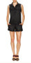 Etienne Marcel 155770 Women's Frayed Sleeveless Romper Black Sz. Large