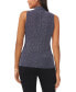 Women's Sleeveless Crossover-Front Glitter Top