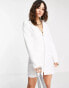 Missyempire corset blazer dress in white