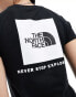 The North Face Redbox back print t-shirt in black