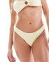 Brave Soul low rise bikini bottoms in yellow