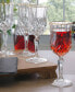 Opera Gold Collection 4 Piece Crystal Wine Glass with Gold Rim Set