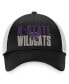 Men's Black, White Kansas State Wildcats Stockpile Trucker Snapback Hat