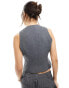 ASOS DESIGN tailored waistcoat in charcoal