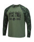 Men's Olive and Camo Boise State Broncos OHT Military-Inspired Appreciation Raglan Long Sleeve T-shirt