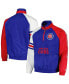 Men's Royal, Red Chicago Cubs Elite Raglan Half-Zip Jacket