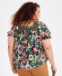 Plus Size Crochet-Trimmed Top, Created for Macy's