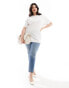 In The Style Plus Self Love Club slogan t-shirt in white