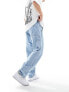 Jack & Jones loose fit carpenter jeans in light blue wash