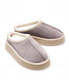 Women's Mini Sheepskin Slippers, Grey Suede