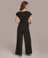 Donn Karan Women's Hardware-Trim Asymmetric-Neck Jumpsuit