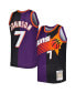 Men's Kevin Johnson Purple, Black Phoenix Suns Hardwood Classics 1996-97 Split Swingman Jersey