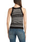 Juniors' Sleeveless Striped Sweater Top