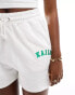 Kaiia logo sweat shorts co-ord in white