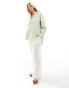 ASOS DESIGN Maternity pull on trouser with linen in white