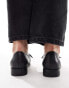 schuh Lula bow loafers in black leather