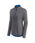 Women's Gray Florida Gators Corner Quarter-Zip Top