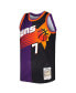 Men's Kevin Johnson Purple, Black Phoenix Suns Hardwood Classics 1996-97 Split Swingman Jersey