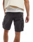 Superdry Heavy cargo shorts in washed grey