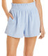 Aqua Swim 285376 Women Smocked Terrycloth Shorts Swimwear, Size Large