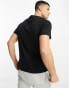 Polo Ralph Lauren loungewear t-shirt in black with chest text logo