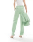 YAS tailored trouser co-ord in quiet green - LGREEN