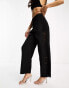 ASOS DESIGN co-ord lace insert trousers in black