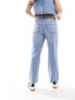 JJXX Nice straight fit cropped jeans in medium blue