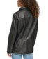 Women's Single-Breasted Faux-Leather Blazer