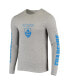 Men's Heathered Gray Los Angeles Chargers Heavyweight Thermal Long Sleeve T-shirt