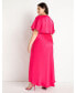 ELOQUII Women's Plus Size Kimono Sleeve Maxi Dress