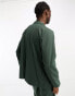 ASOS DESIGN oversized cargo pocket suit jacket in green