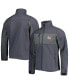 Men's Graphite New York Giants Circle Zephyr Softshell Full-Zip Jacket