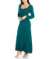 Women's Long Sleeve T-Shirt Maxi Dress