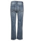 Big Girls Button Fly Destructed Straight Leg Jeans