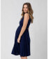 Maternity Knife Pleat Sleeveless Dress Blueprint