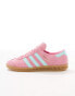 adidas Originals Hamburg trainers in pink and blue