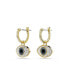 Evil Eye, Blue, Gold-Tone Plated Symbolica Drop Earrings