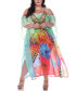 Plus Size Sheer Maxi Caftan