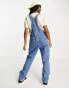 Dickies duck canvas classic bib denim dungarees in blue