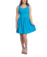 Women's Sleeveless Knee Pleated Pocket Dress