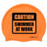 BUDDYSWIM Caution Swimmer At Work Swimming Cap