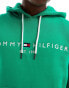 Tommy Hilfiger logo hoodie in green