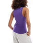 & Other Stories ribbed vest top in deep lilac