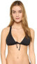 LSpace 262234 Women's Knotty Bikini Top Swimwear Black Size Small