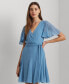 Women's Crinkle Georgette Surplice Dress