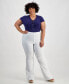 Plus Size High Rise Flared Pants, Created for Macy's